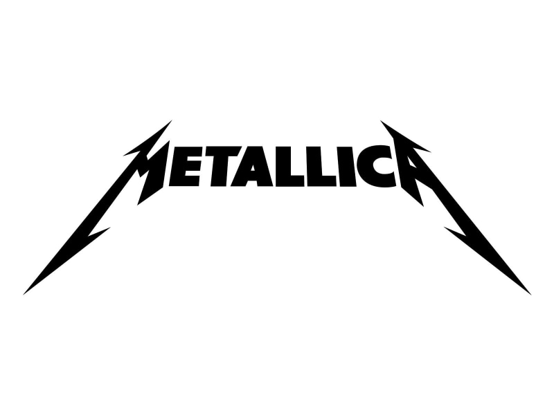 black color, music, low angle view, guidance, clear sky, safety, nature, computer icon, metal music, close-up, Metallica, heavy metal, sign, information