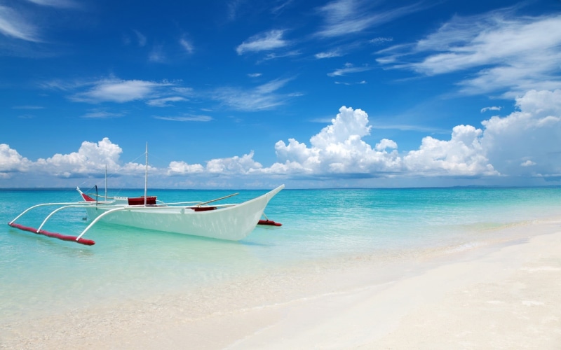 scenics - nature, blue, beach, tranquil scene, lagoon, tropical, sand, tranquility, white, horizon over water, beauty in nature, summer, turquoise colored