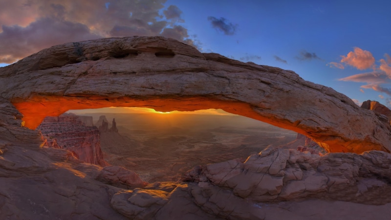 nature, canyonlands national park, beauty in nature, solid, national park, sunset, rock - object, physical geography, no people, 4K, tranquility, scenics - nature