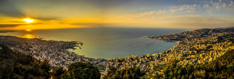 colour, Sunset, aerial, amazing, Jounieh, city, dusk, Bay, travel, outdoor, pano, clouds, night, panoramic, beirut, sea  beach, HDR, nature, zouk, HQ, mountain