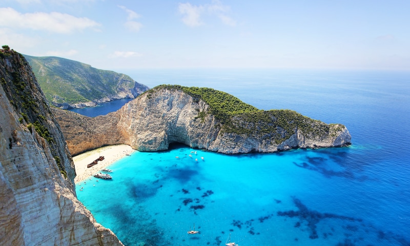 lagoon, landscape, nature, holiday, blue, tourism, seascape, near, coast, vacations, scenics - nature, greece, sea, water, travel, travel destinations