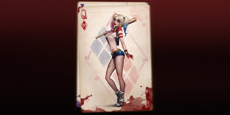 DC comics, Felipe Kimio, card, Girl, 2K, Map, DC Art, Art, by Felipe Kimio, Harley Quinn, Playing card, playing, Quinn, Quinn of Diamonds, Harley