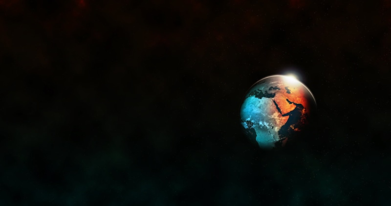 planet - space, environmental issues, space, copy space, single object, sphere, globe - man made object, 1080P, satellite view, climate change