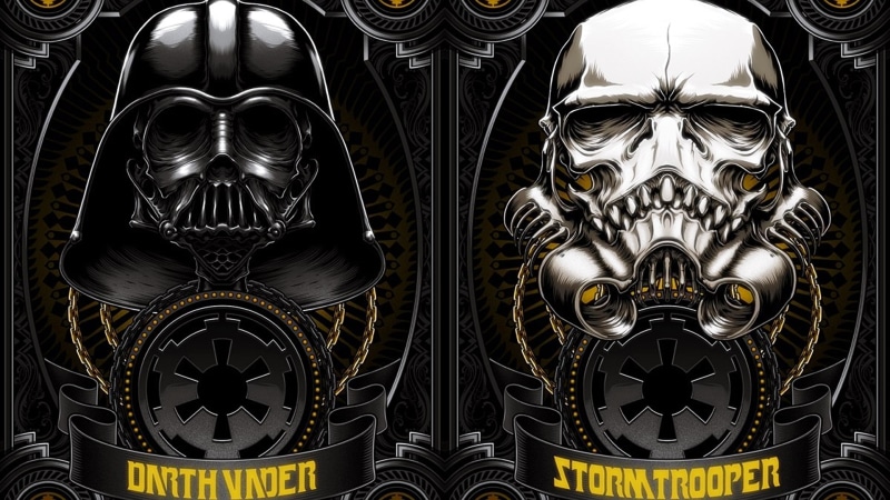  black Color, pattern, abstract, illustration, retro Styled, storm, trooper, backgrounds, computer Graphic, luxury, human Skull, symbol, 1080P