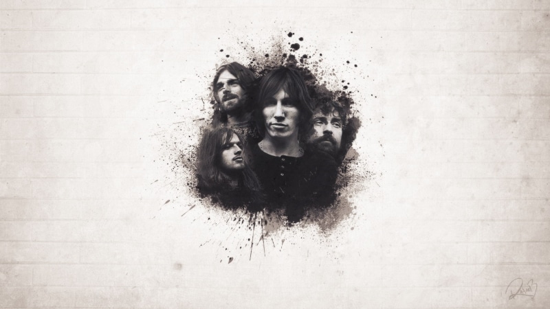 girls, happiness, Music, cover, portrait, looking at camera, young adult, band, Roger Waters, 1080P, lifestyles, front view, Nick Mason, real people, long hair
