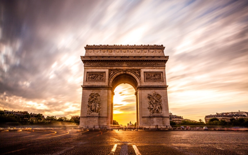 coucher, phones, desktop, laptop, tablet, k, france, l, ultra, hd, 4K, paris, triomphe, mobile, computers, arc, de