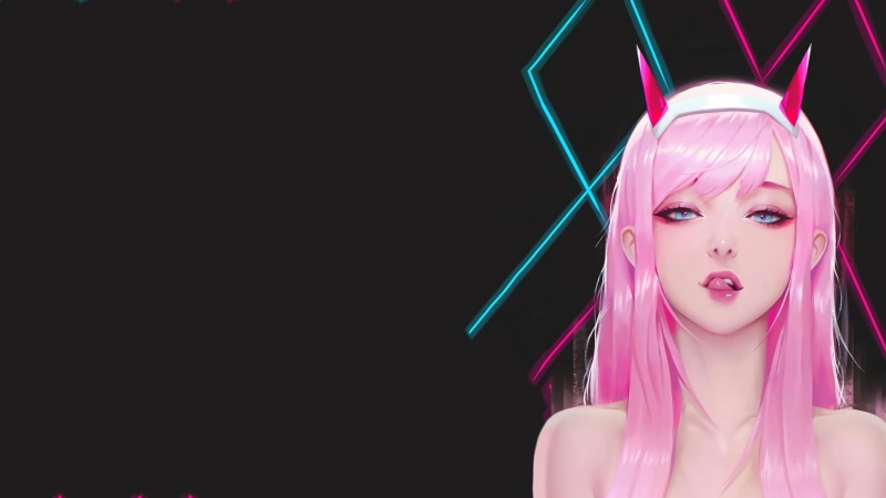 Darling in the FranXX, 1080P, anime girls, minimalism, Zero Two (Darling in the FranXX)