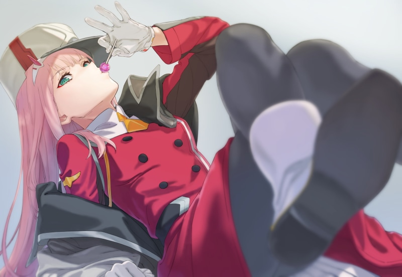 red, Zero Two (Darling in the FranXX), clothing, disguise, close-up, people, Darling in the FranXX, mammal, women, day, mask - disguise, portrait, lifestyles