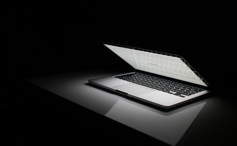 4K, Night, high angle view, Business, using, darkroom, Office, keyboard, indoors, Desk, Professional, sunlight, copy space, Technology, Work, close-up