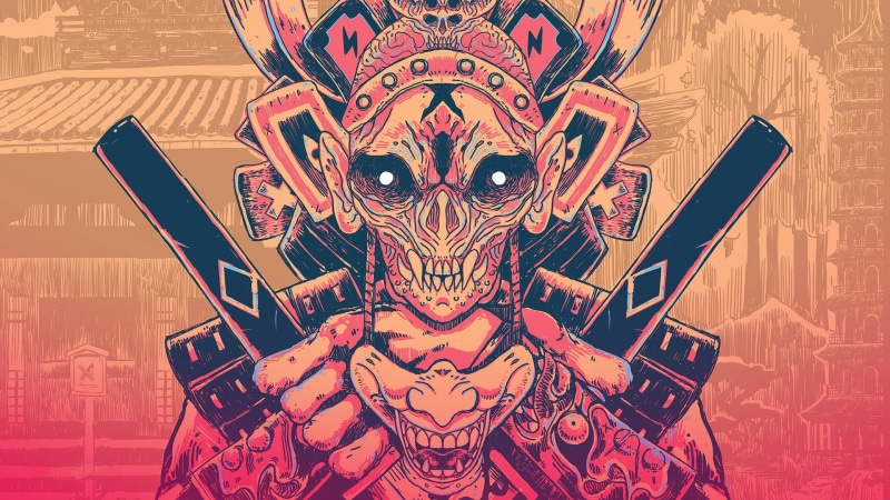 picture, samurai, mask, 1080P, digital art