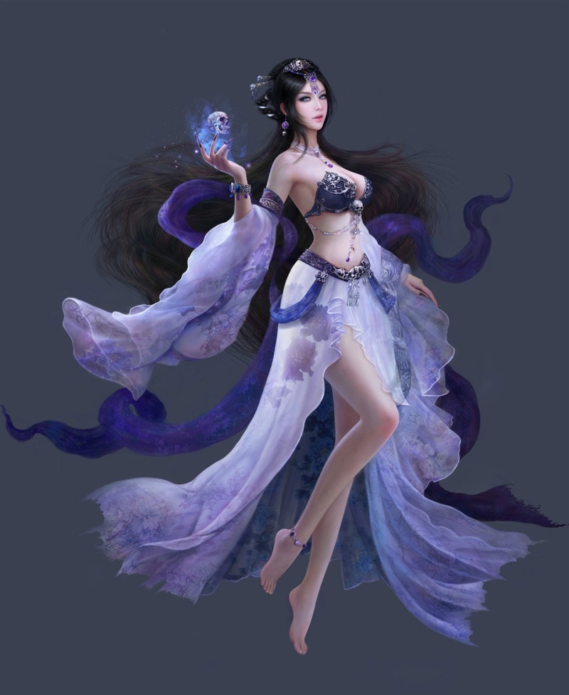 ruoxin-zhang, artstation, fantasy, original, beautiful, girl, 720P