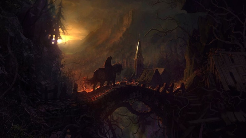 animal, no people, Castlevania, fire, tree, flame, 1080P, architecture, wood - material, night, sky, nature, burning, outdoors, representation, animal wildlife