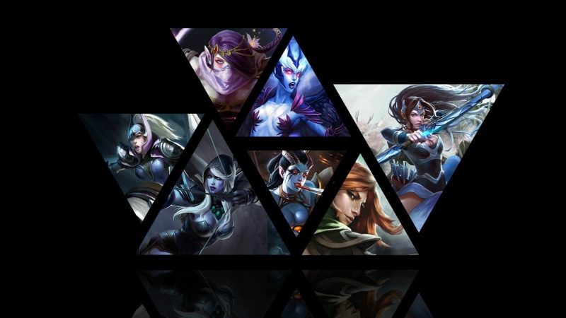 glass - material, Dota 2, digital tablet, young women, video games, mature adult, reflection, male likeness, game, adult, technology, screenshot, 1080P
