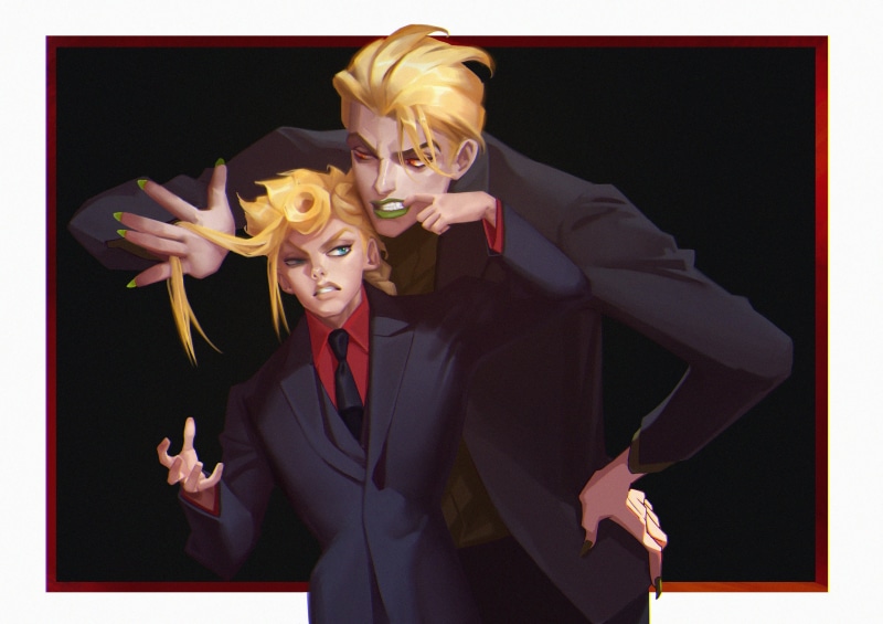 Jojos Bizarre Adventure, Giorno Giovanna, Blonde, Boy, Dio Brando, Anime, Man, JoJos Bizarre Adventure: Golden Wind, 2K