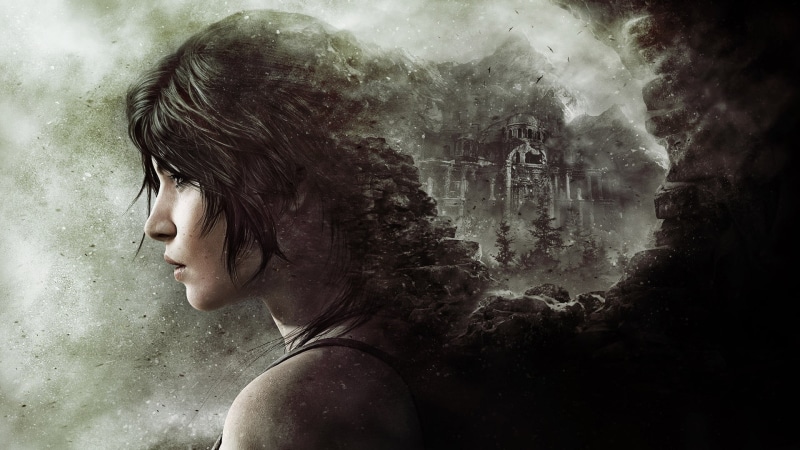 profile view, long hair, young adult, close-up, indoors, Tomb Raider, female, wet, wet hair, contemplation, 1080P, Lara Croft, sadness, nature