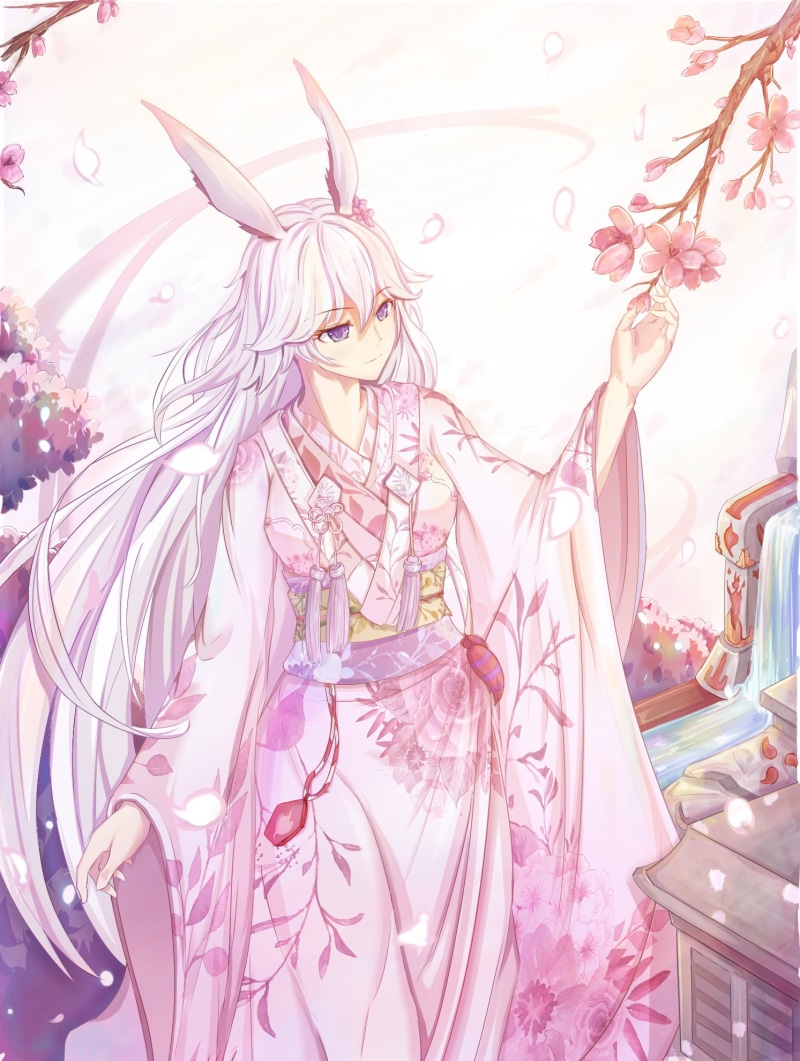 event, flower, Yae Sakura (Honkai Impact), plant, decoration, pink color, beauty in nature, 1080P, animal, floral pattern, purple, charming, close-up