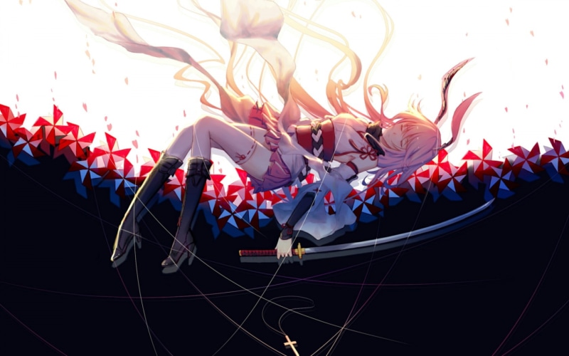 decoration, illuminated, anime girls, people, women, Yae Sakura (Honkai Impact), adult, shape, indoors, creativity, group of people, multi colored, real people