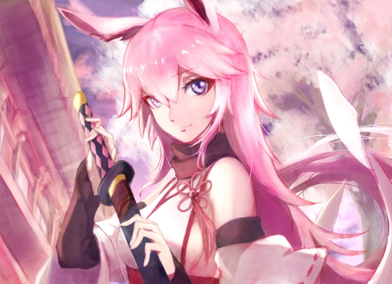 anime girls, costume, anime, one person, portrait, real people, Honkai Impact, leisure activity, pink color, front view, young women, 1080P, beautiful woman