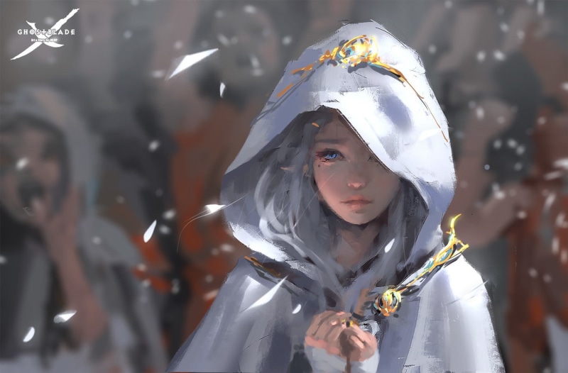 fantasy art, 720P, Ghostblade, WLOP