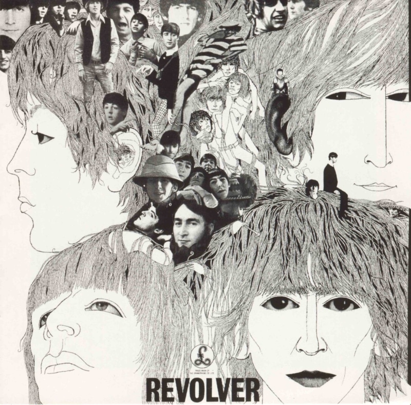 wall - building feature, Revolver, front view, Album Cover, representation, 1080P, looking at camera, people, adult, human representation, young adult