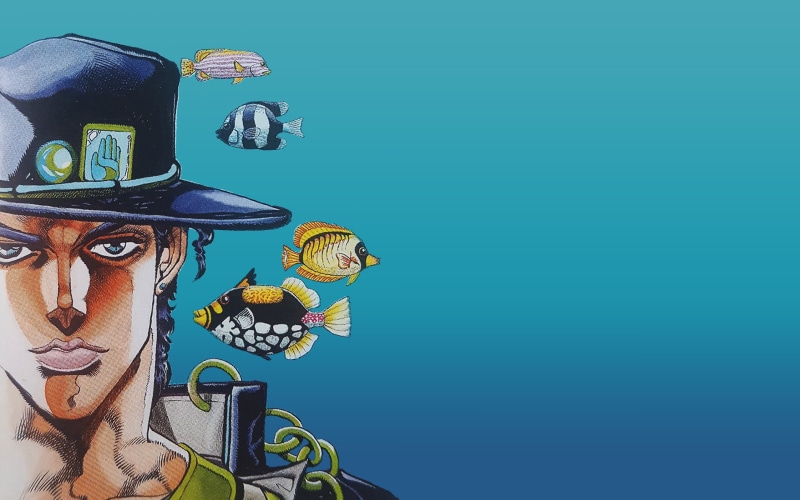 fish, Hirohiko Araki, JoJos Bizarre Adventure, manga, JoJos Bizarre Adventure: Stardust Crusaders, anime, 1080P, Jotaro Kujo, Stardust Crusaders