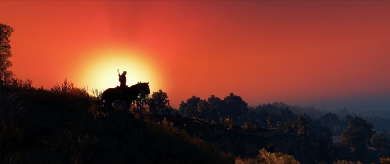 plant, 2K, beauty in nature, riding, mountain, people, sky, land, tree, forest, environment, scenics - nature, leisure activity, horse, night, sunset