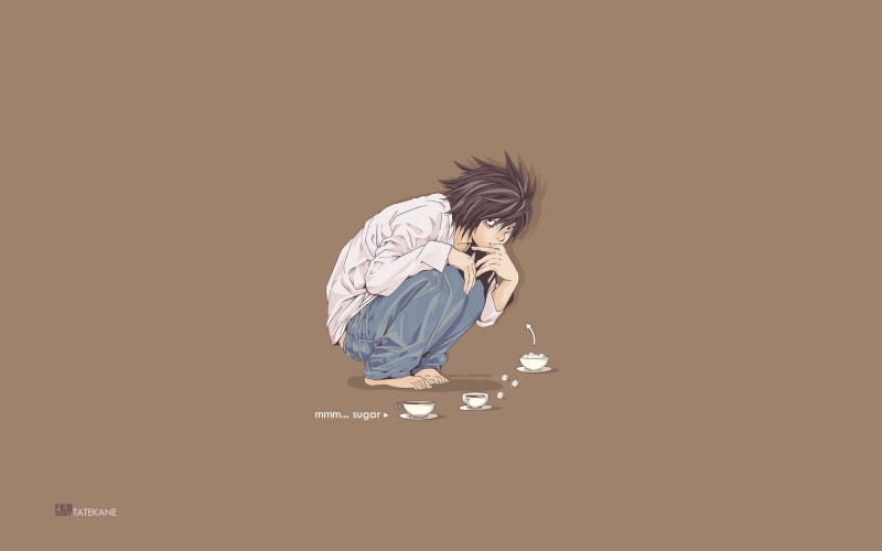 obscured face, Death Note, hairstyle, young adult, death, child, bending, studio shot, 1080P, activity, men, real people, l, skill, note, indoors, sitting