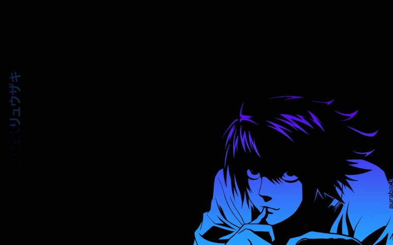 L., death note, anime, art, note, x, hd, death, 720P, l