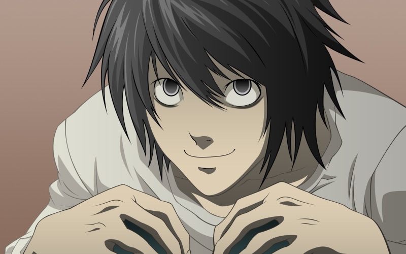 l, Death Note, 1080P, looking, lifestyles, representation, human representation, young adult, indoors, art and craft, front view, close-up, real people