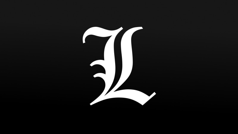 1080P, Lawliet L, Death Note, simple, minimalism, black background