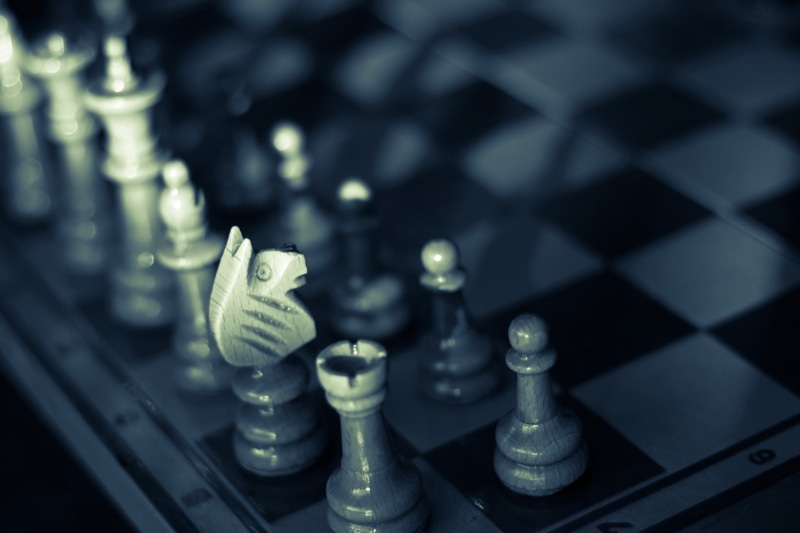 no people, leisure games, king - chess piece, pawns, chess, focus on foreground, close-up, 1080P, challenge, high angle view, relaxation, chess piece