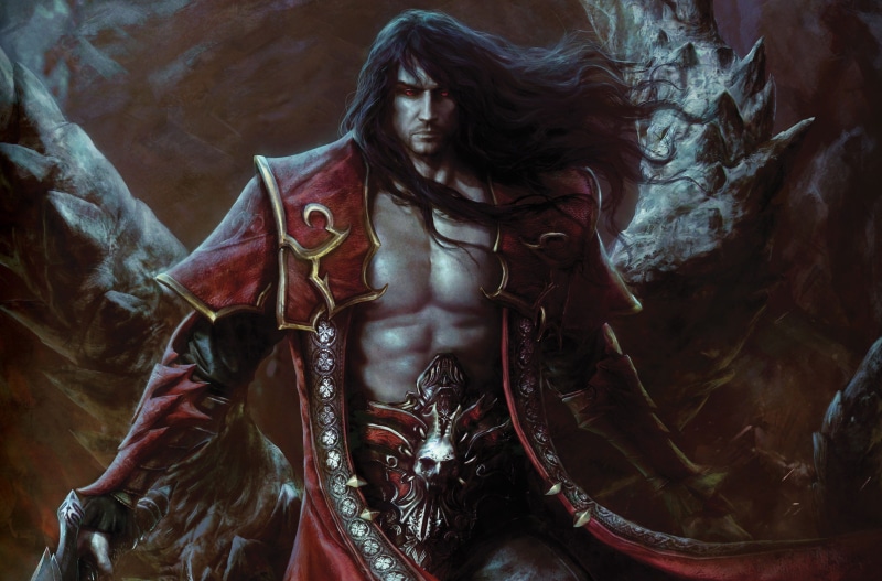 illustration, MercurySteam Entertainment, demon, indoors, 2K, fantasy, art, Gabriel Belmont, human representation, Dracula, religion, sculpture, close-up