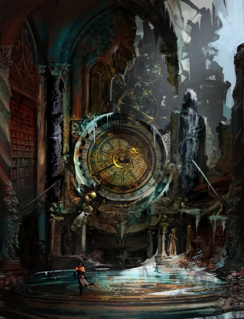 spirituality, clock, place of worship, travel destinations, game, building, people, religion, Castlevania: Lords of Shadow, belief, built structure