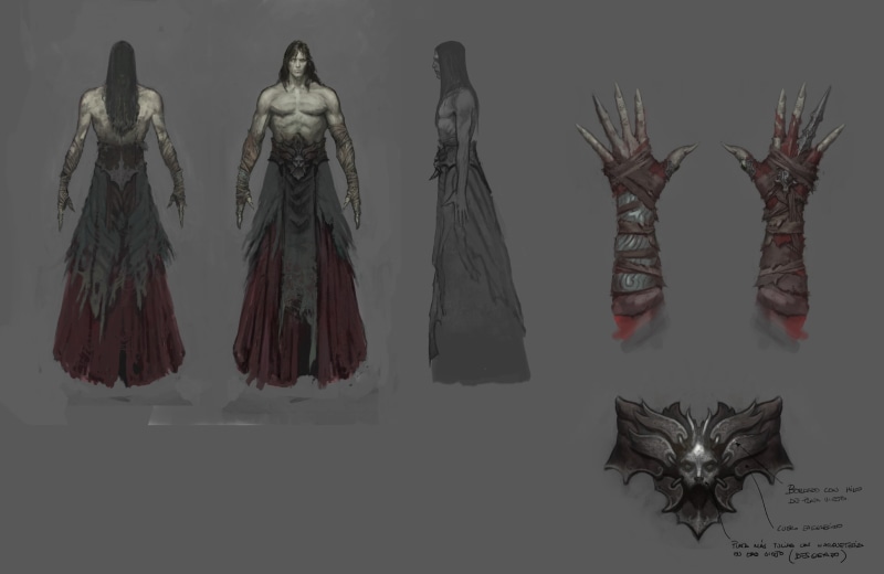 illustration, character, concept art, textile, 2K, variation, video games, Castlevania, art and craft, side by side, choice, Castlevania: Lords of Shadow 2