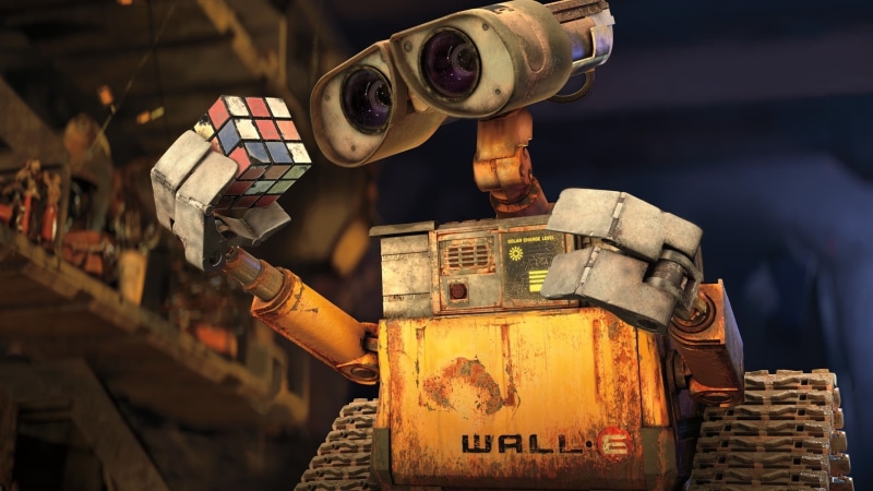 1080P, transportation, machinery, construction industry, holding, one person, night, metal, e, industry, Disney Pixar, movies, working, WALL·E, illuminated