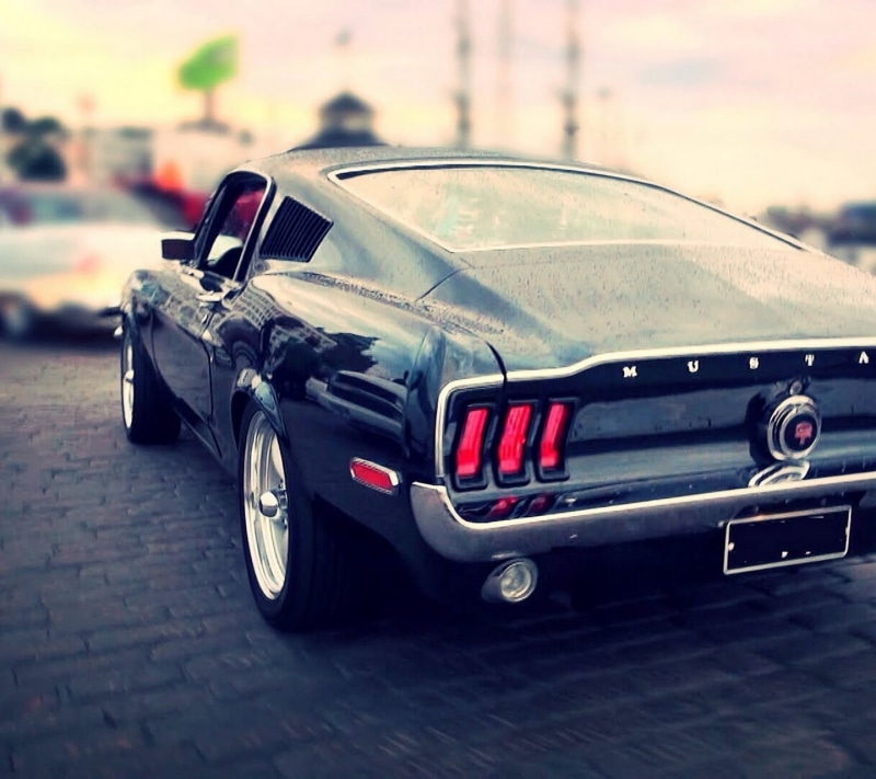 black, ford, outdoors, classic, design, street, luxury, nostalgia, old, mode of transportation, headlight, grille, stationary, Ford Mustang, mustang, sports Car