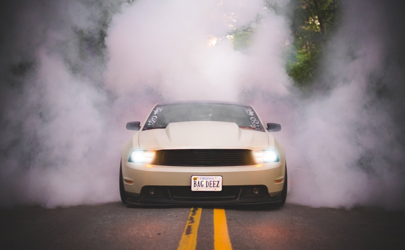 driving, 1080P, modern, sport, road, smoke - physical structure, motor Vehicle, headlight, ford, drive, tuning, new, motion, communication, muscle cars