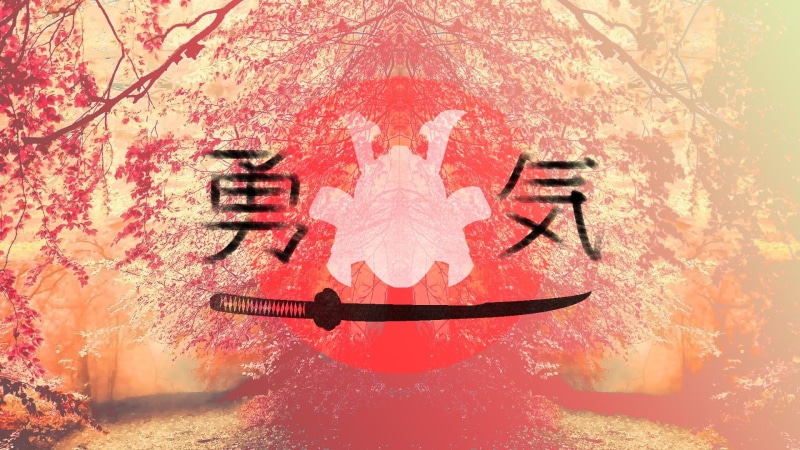 red, western script, communication, textured, 1080P, nature, close-up, orange color, samurai, day, backgrounds, full frame, pink, outdoors, art and craft