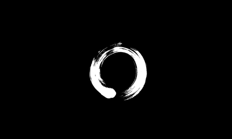 circle, ensō, minimalism, 720P