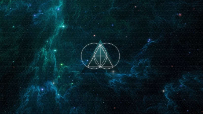 sacred geometry, dark, 1080P, long exposure, human body part, The Glitch Mob, planet - space, illuminated, triangle, backgrounds, galaxy, light - Natural Phenomenon