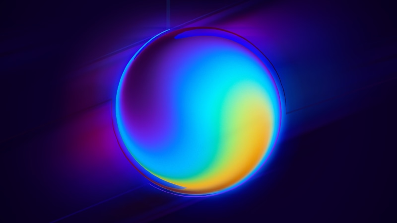 abstract backgrounds, bright, black background, heat - temperature, circle, close-up, science, indoors, motion, 5K, glowing, light - natural phenomenon