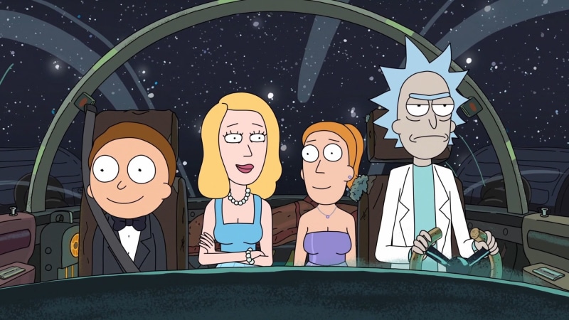 creativity, 1080P, communication, human representation, Rick Sanchez, digital, technology, indoors, Beth Smith, morty, real people, men, cartoon