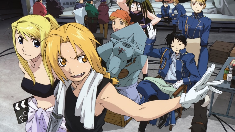 representation, celebration, anime, fullmetal, people, costume, characters, day, Full Metal Alchemist, men, real people, nature, outdoors, uniform, Elric Edward