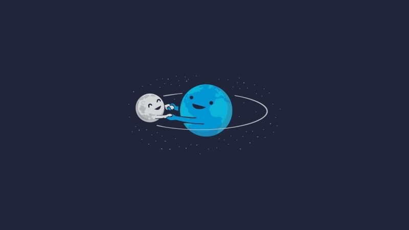 close-up, representation, Earth, single object, art and craft, toy, planet, indoors, black background, broken, white color, minimalism, 720P, Moon, blue