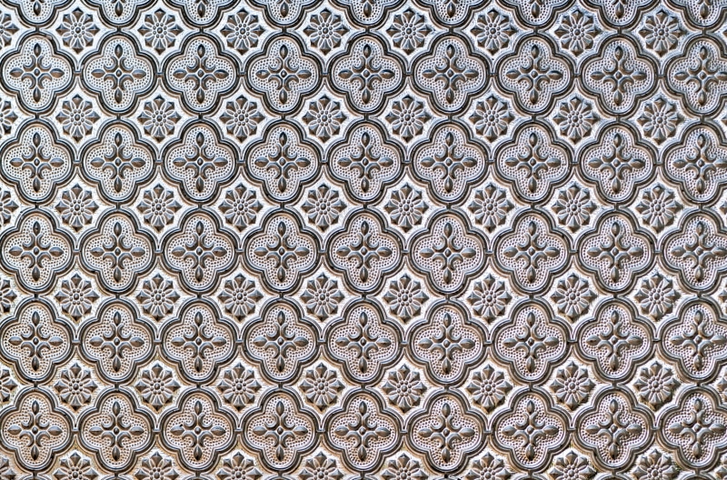 gray, ornate, full frame, floral pattern, day, wall, repeat, mosaic, surface, creativity, close-up, abstract, geometric shape, floral, backgrounds, shape