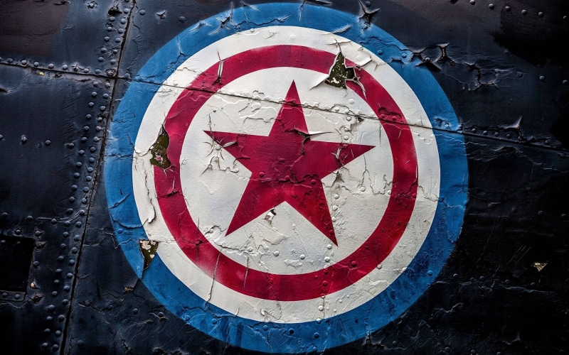 road sign, guidance, warning sign, blue, Captain America, captain, metal, transportation, shape, outdoors, forbidden, communication, Marvel Cinematic Universe