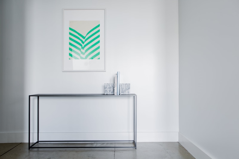 household equipment, copy space, frame, absence, picture frame, space, aesthetic, home, day, indoors, apartment, home Interior, empty, decor, green, architecture