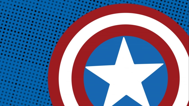 pattern, metal, simple background, Captain America, red, circle, warning sign, white color, 720P, backgrounds, Wanted Posters, road, shape, captain, full frame