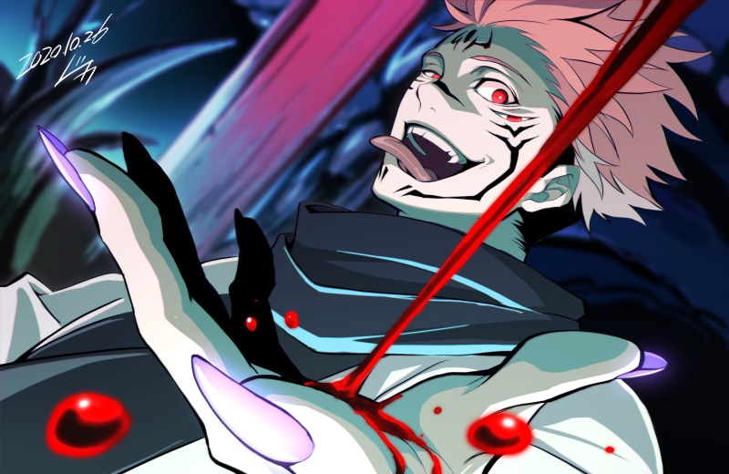 anime, 1080P, Jujutsu Kaisen, anime boys, Yuji Itadori, Sakuna
