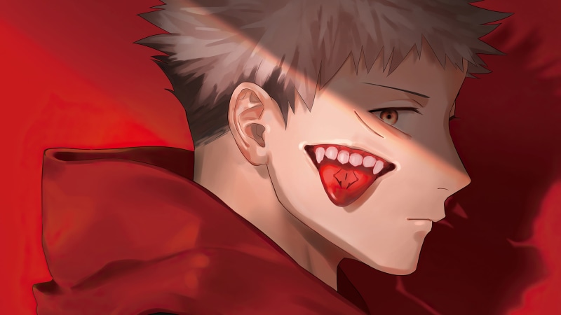Jujutsu Kaisen, Yuji Itadori, anime boys, anime, 4K